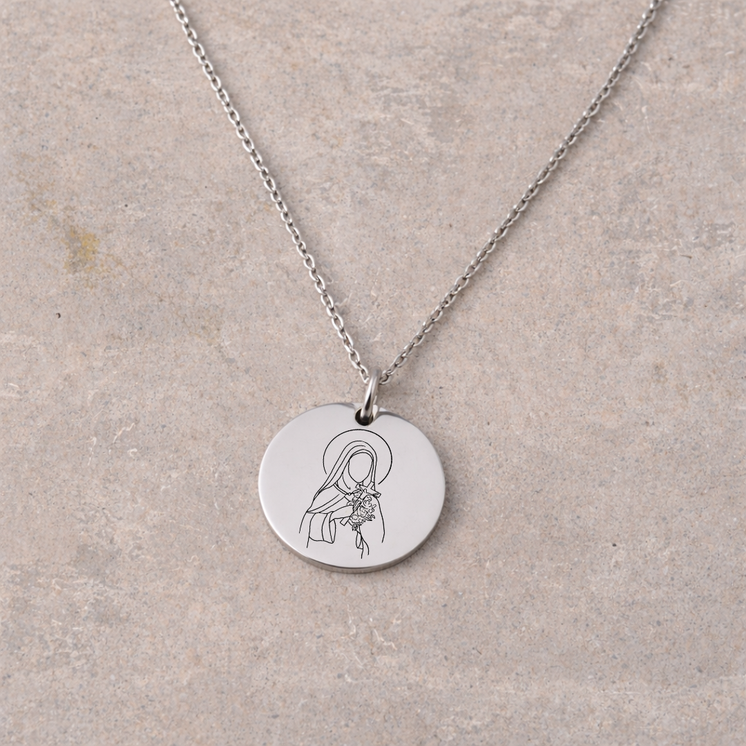 Women's Devotional Necklace - Silver