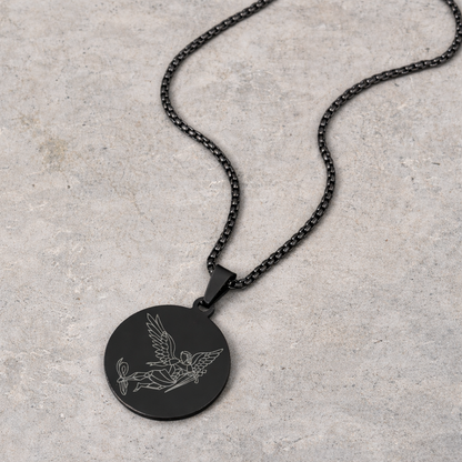 Men's Devotional Necklace - Black