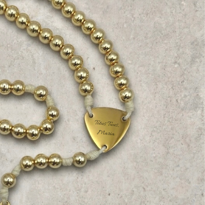 Metallic Gold Hematite Rosary