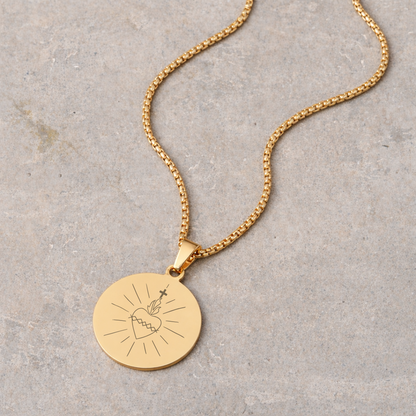 Men's Devotional Necklace - Gold