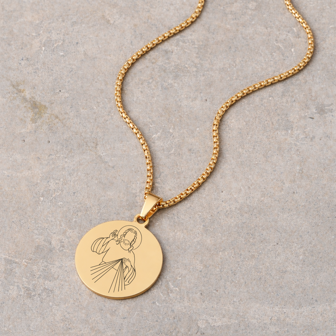 Men's Devotional Necklace - Gold
