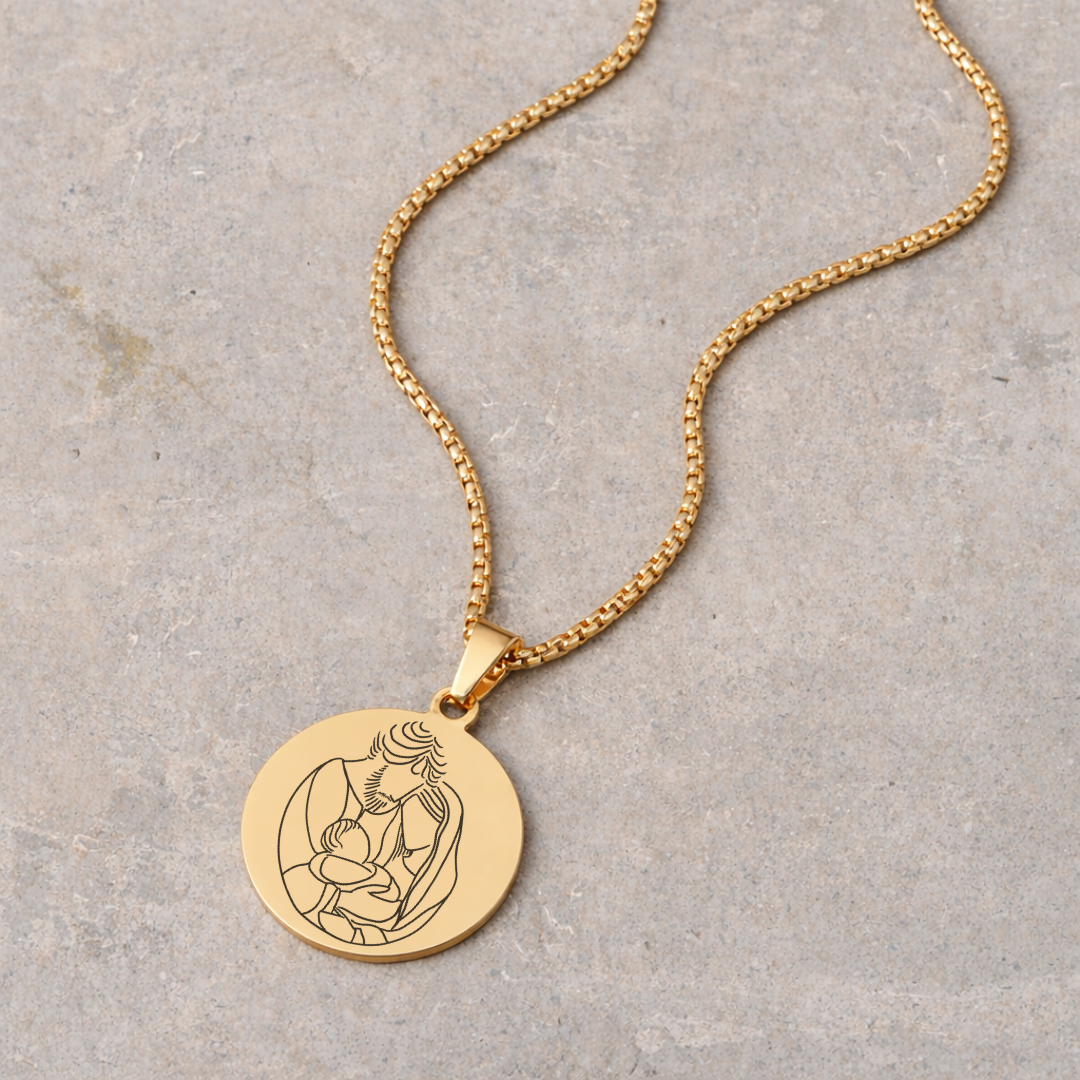 Men's Devotional Necklace - Gold