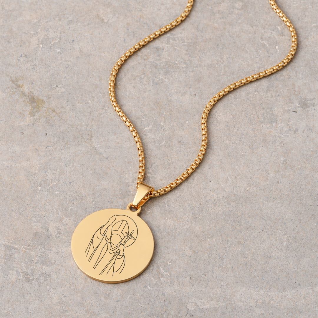 Men's Devotional Necklace - Gold