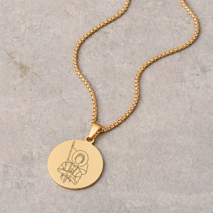 Men's Devotional Necklace - Gold