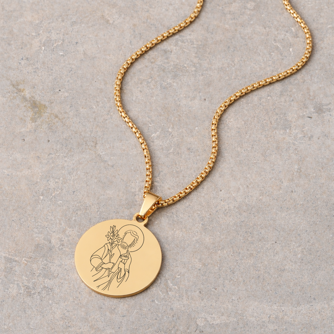 Men's Devotional Necklace - Gold