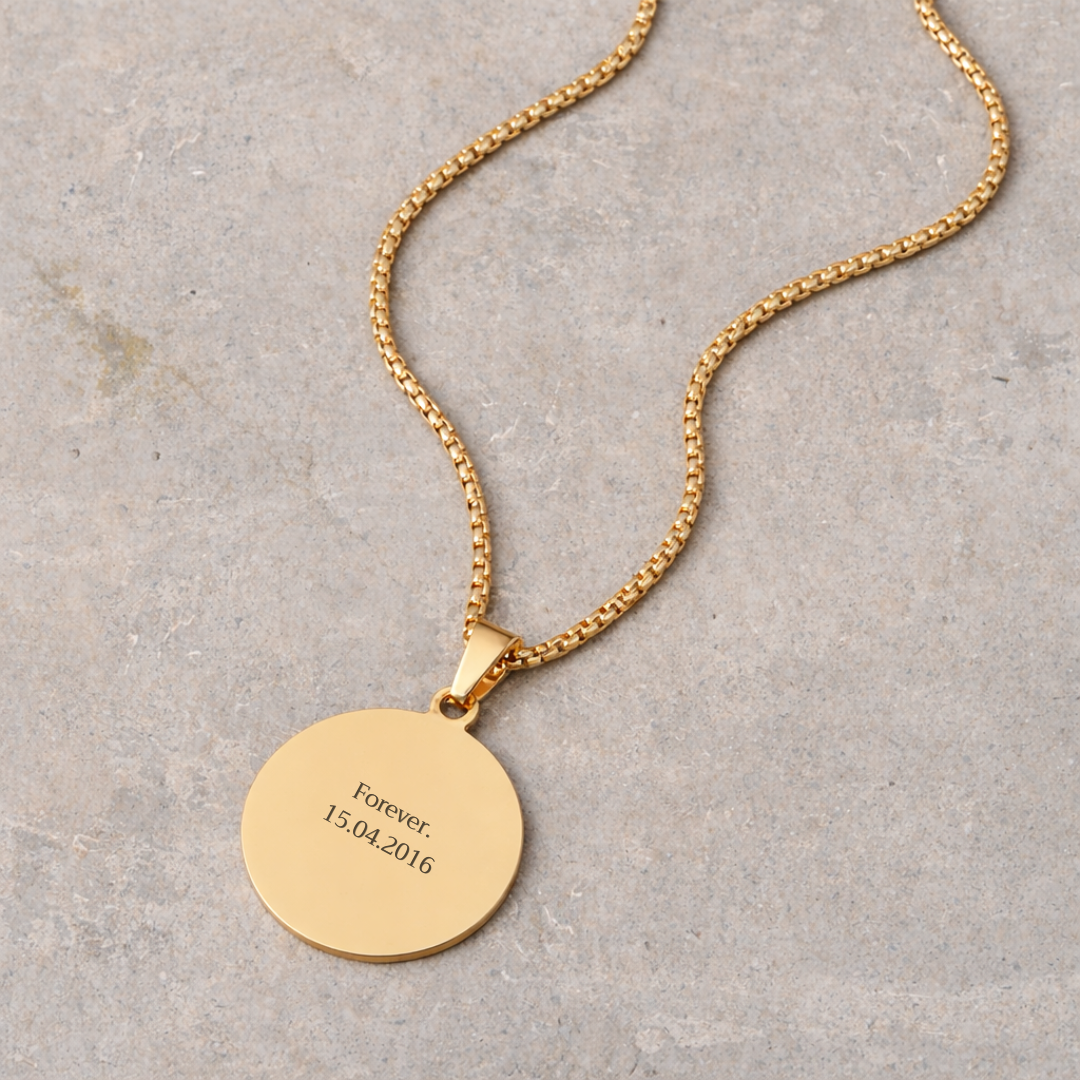 Men's Devotional Necklace - Gold