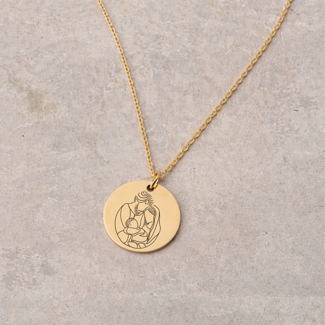 Women's Devotional Necklace - Gold