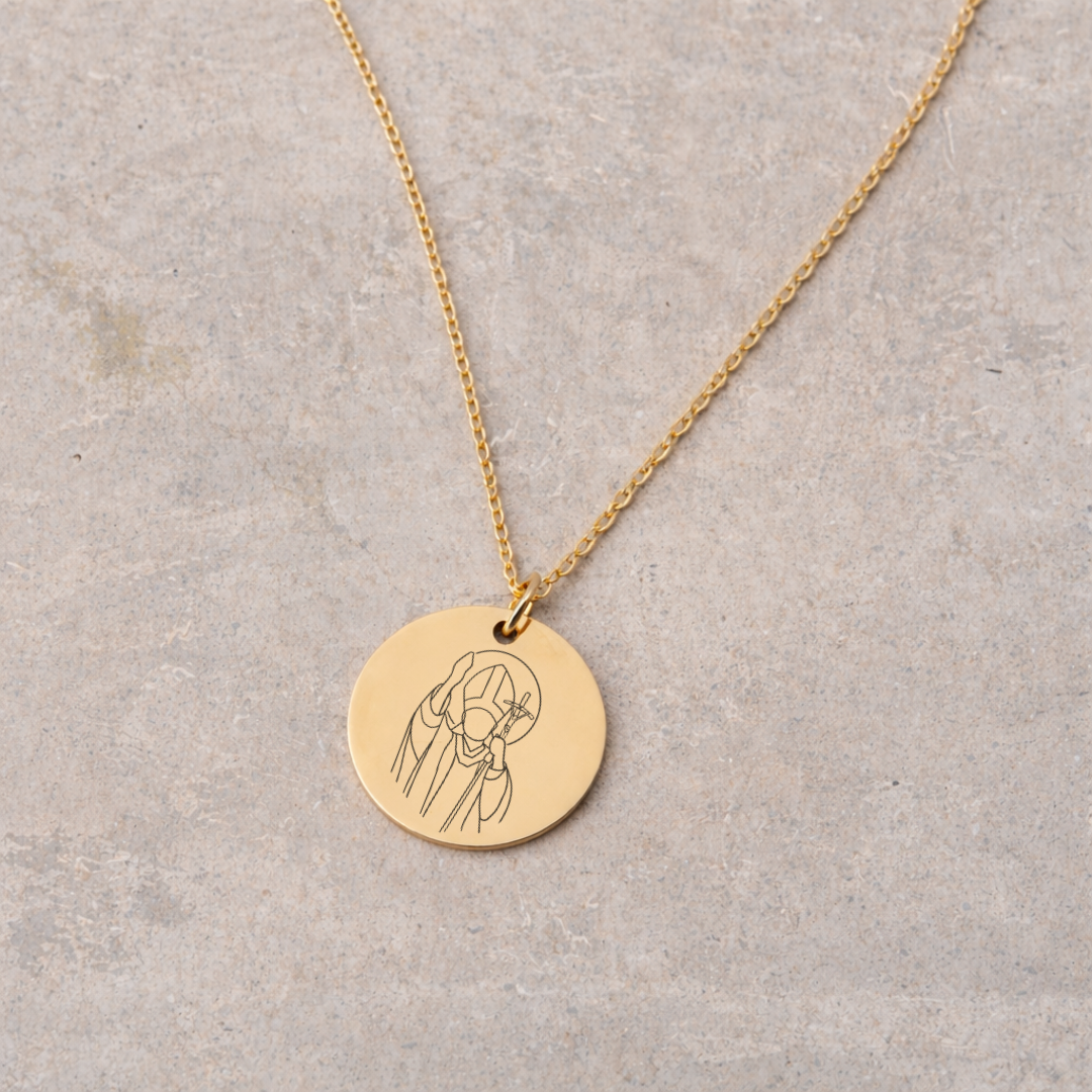 Women's Devotional Necklace - Gold