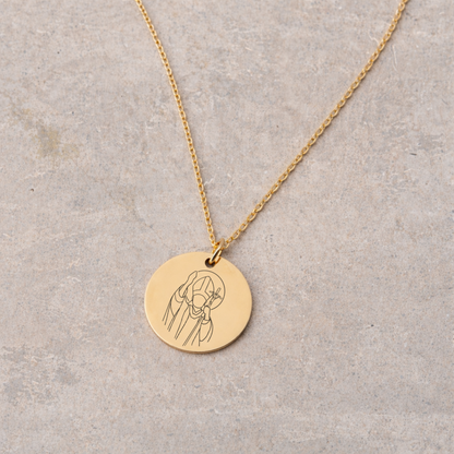 Women's Devotional Necklace - Gold