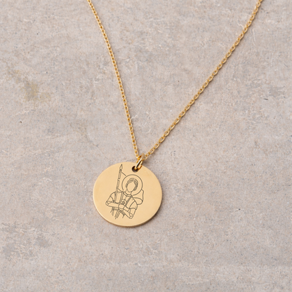 Women's Devotional Necklace - Gold