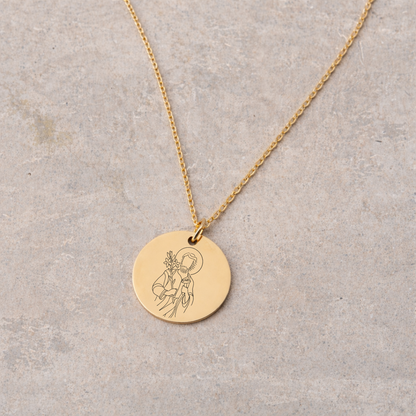 Women's Devotional Necklace - Gold