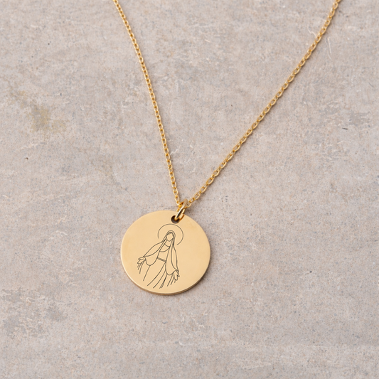 Women's Devotional Necklace - Gold