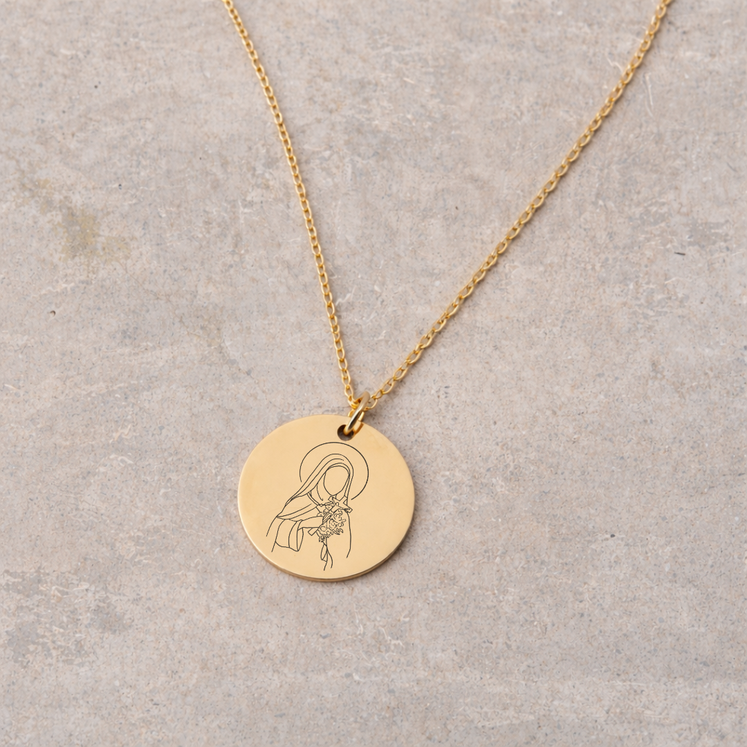 Women's Devotional Necklace - Gold