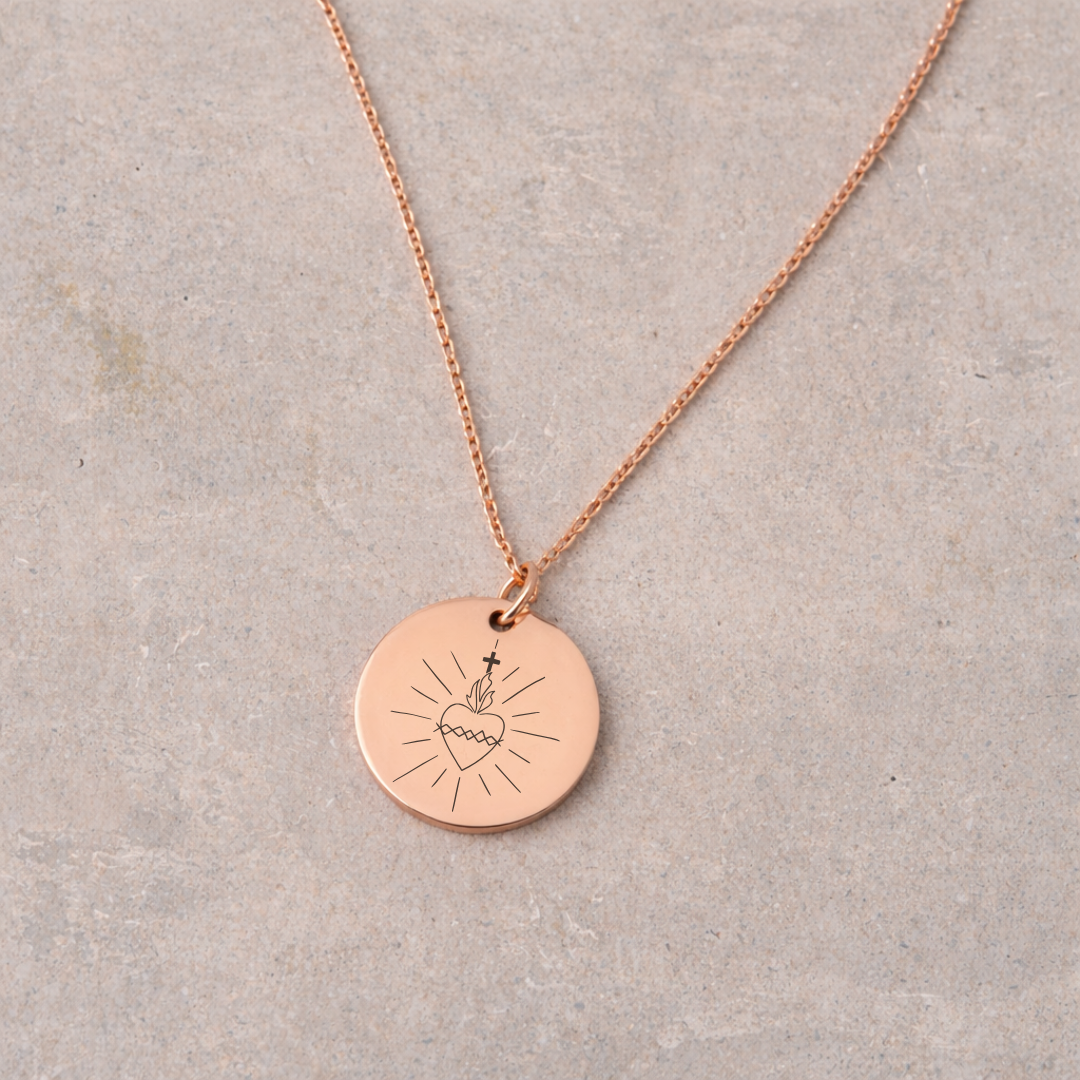 Women's Devotional Necklace - Rose Gold