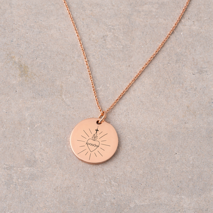 Women's Devotional Necklace - Rose Gold