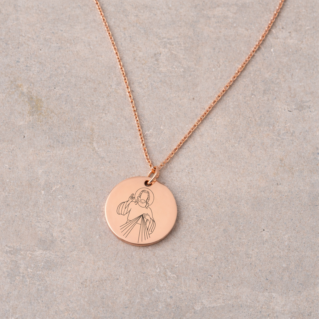 Women's Devotional Necklace - Rose Gold