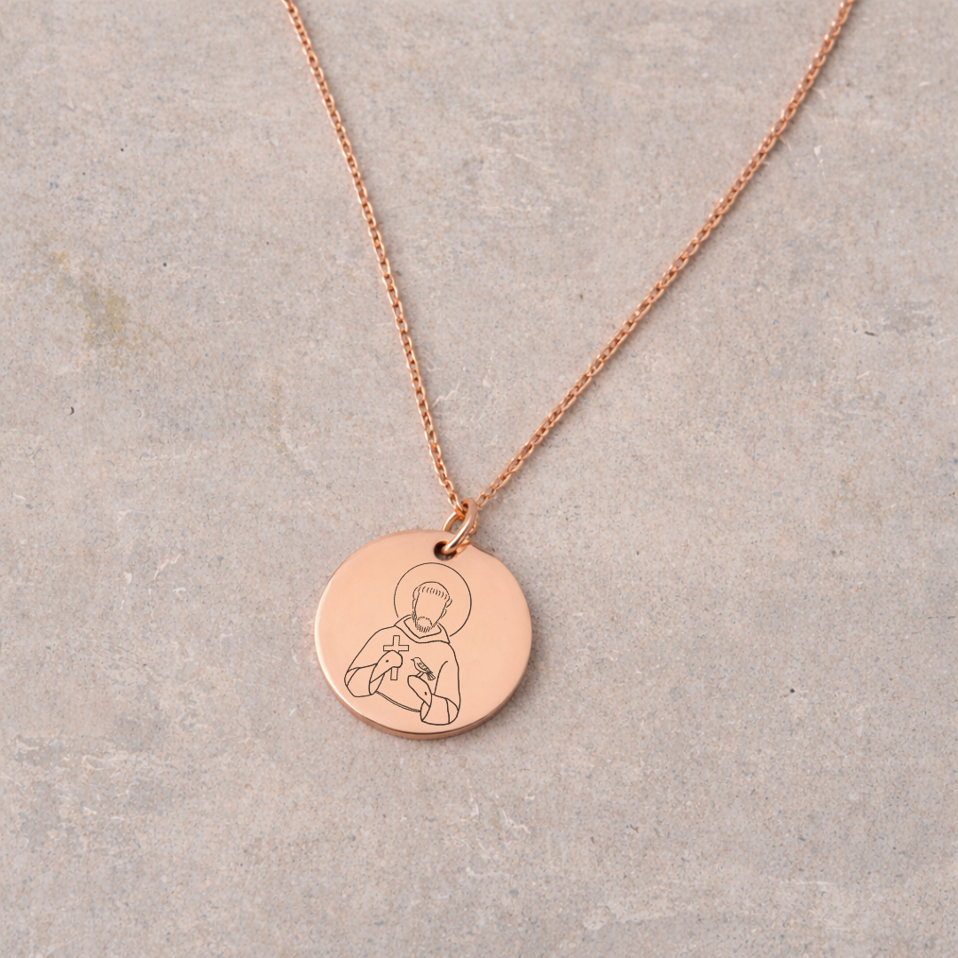 Women's Devotional Necklace - Rose Gold