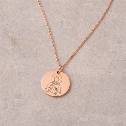 Women's Devotional Necklace - Rose Gold