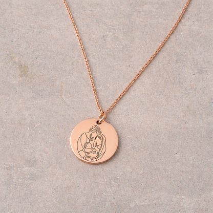 Women's Devotional Necklace - Rose Gold