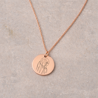 Women's Devotional Necklace - Rose Gold