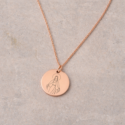 Women's Devotional Necklace - Rose Gold