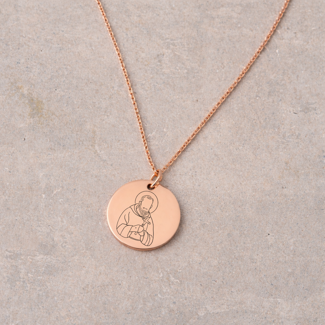 Women's Devotional Necklace - Rose Gold