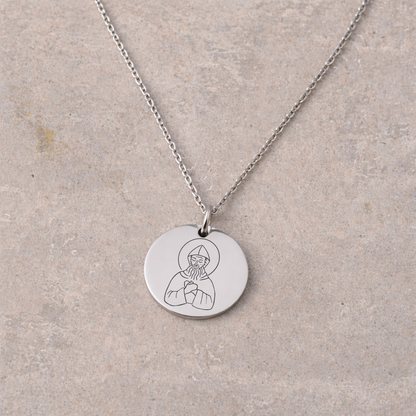 Women's Devotional Necklace - Silver