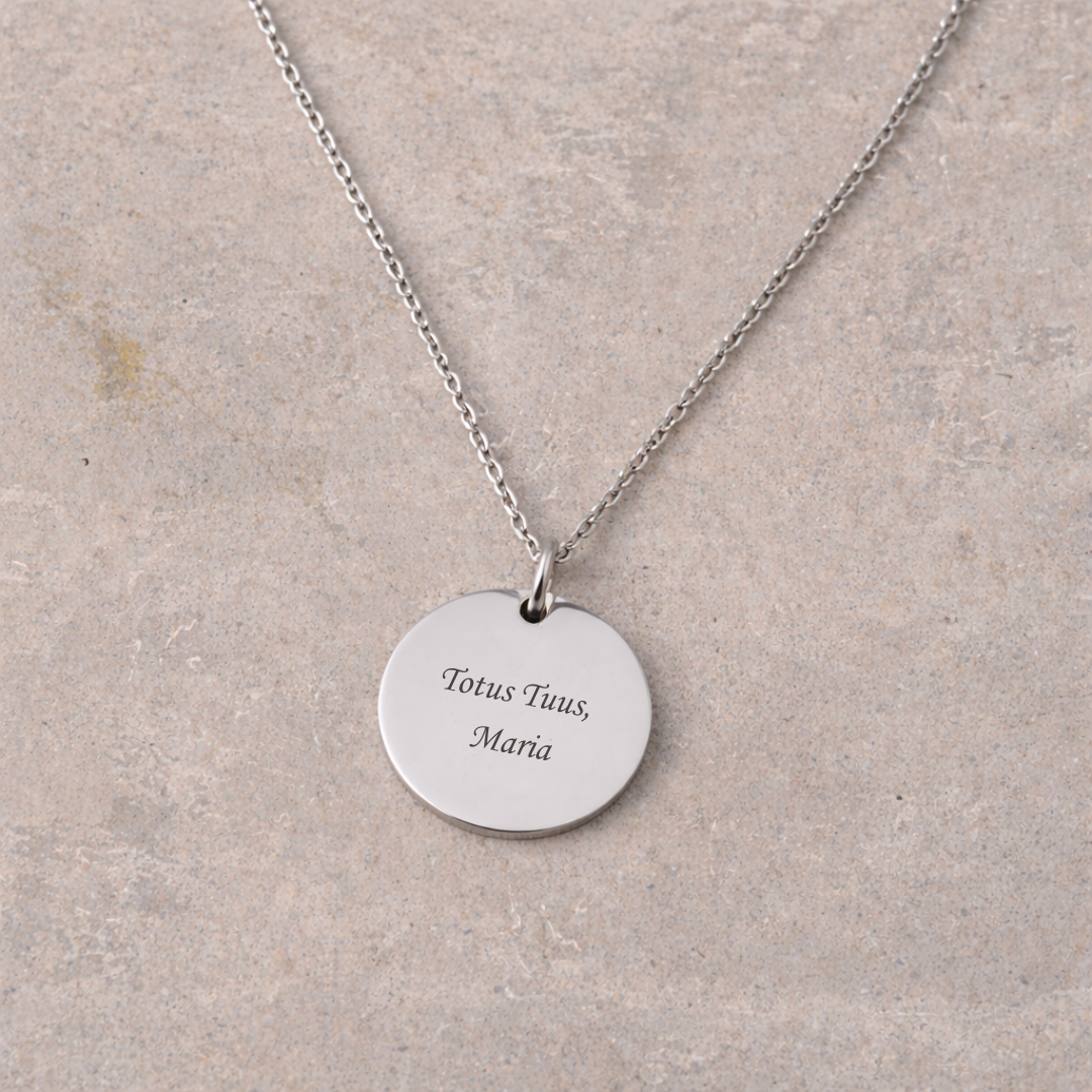 Women's Devotional Necklace - Silver