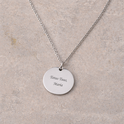 Women's Devotional Necklace - Silver