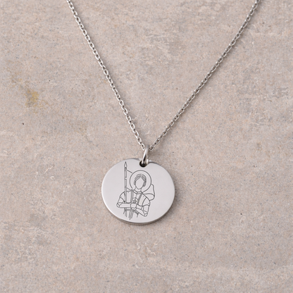 Women's Devotional Necklace - Silver