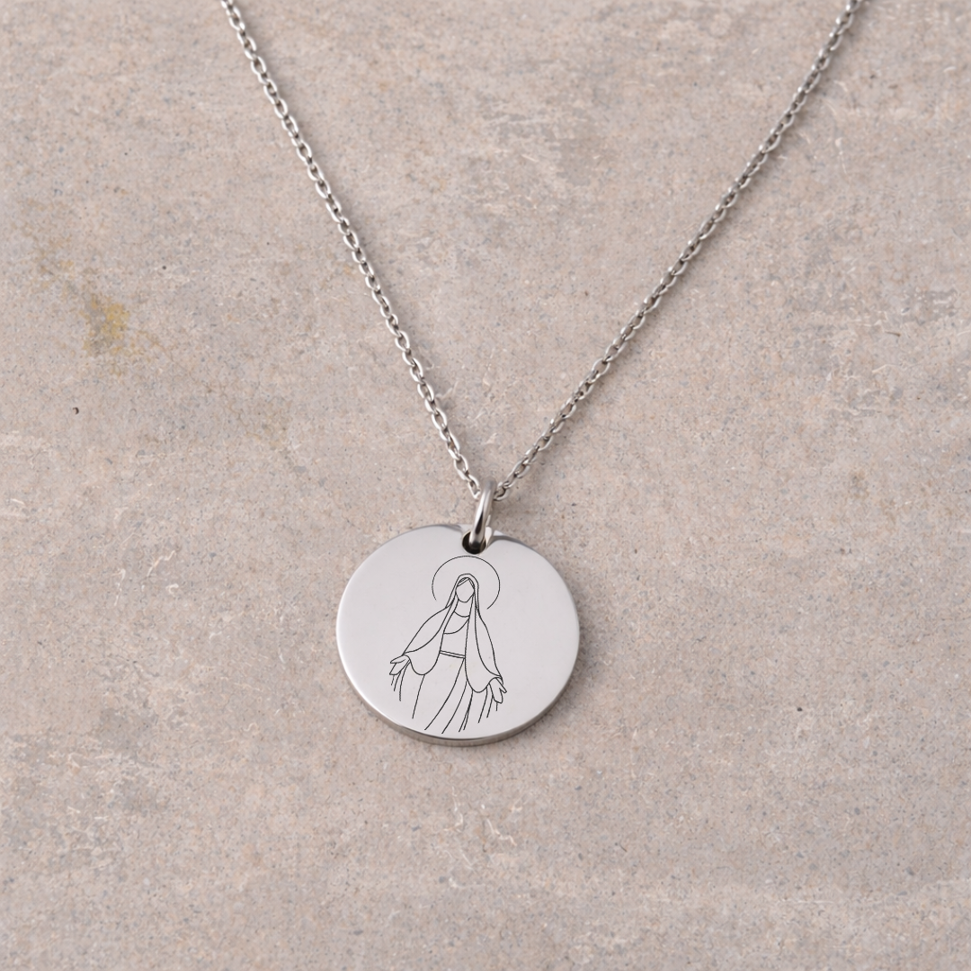 Women's Devotional Necklace - Silver