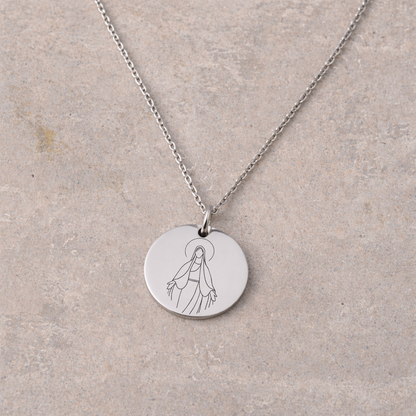 Women's Devotional Necklace - Silver