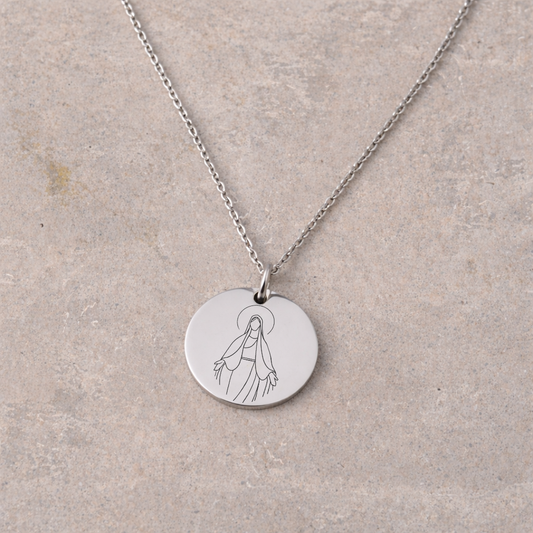 Women's Devotional Necklace - Silver